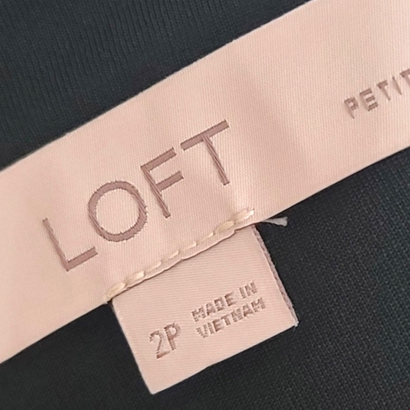 LOFT Women's Forest Green Short Sleeve A-Line Pocket Mini Dress Size 2 P… - Picture 9 of 11